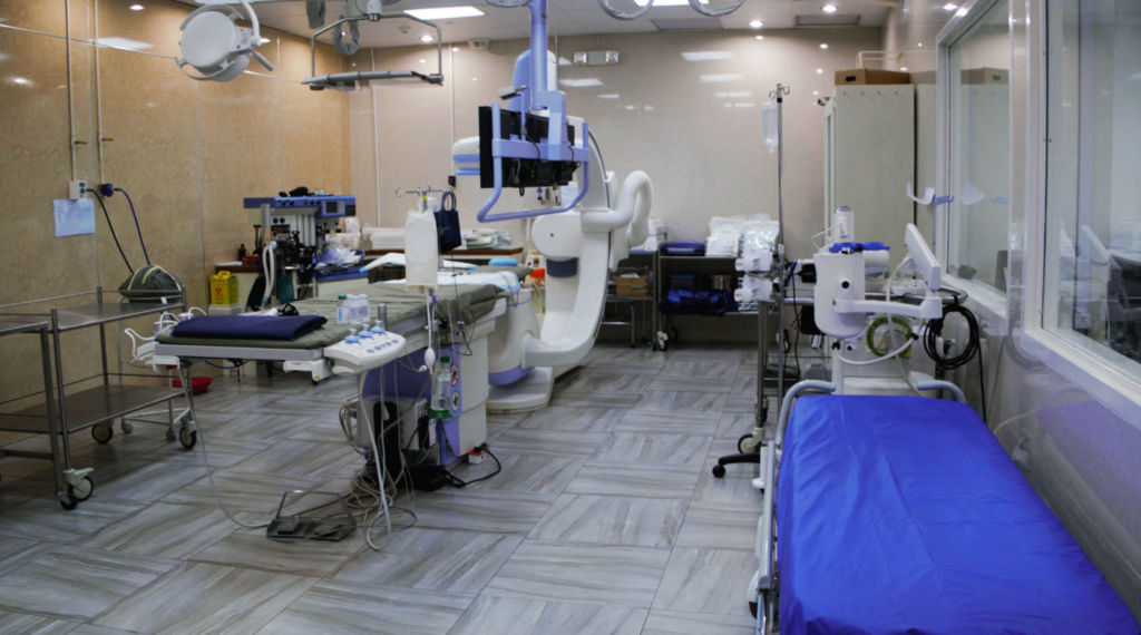 The cardiac catheterization lab